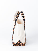 <帆布トートバッグM>レオパードベグ