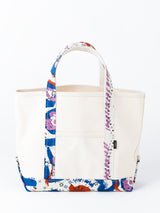 <帆布トートバッグM>ランダムペイズリーバンダナ