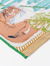 <シルクスカーフ65>フラミンゴ