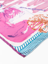 <シルクスカーフ65>フラミンゴ