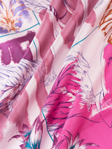 <シルクスカーフ65>フラミンゴ