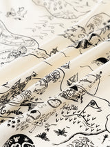 SILK SCARF 65 / MAGICAL MAP