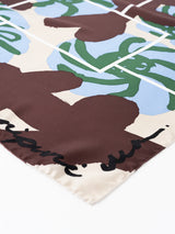SILK SCARF 65 / PAINT FLOWER