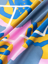 SILK SCARF 65 / PAINT FLOWER