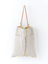 REVERSIBLE PRINT TOTE BAG L / SHELL