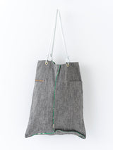 REVERSIBLE PRINT TOTE BAG L / FISH