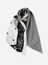 WOOL SILK W MUFFLER / FRAME BANDANNA
