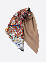 WOOL SILK W MUFFLER / SOMEWHERE