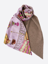 WOOL SILK W MUFFLER / BALLOON SKY