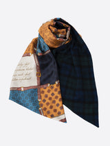 <ウールシルクWマフラー>クレストベルト