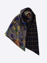 WOOL SILK W MUFFLER / HOT WINE