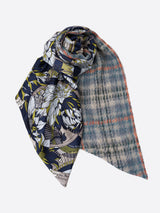 WOOL SILK W MUFFLER / DAHLIA RONDO