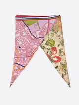 DIAMOND-SHAPED SCARF / ORANGERIE GARDEN