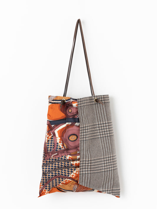 PRINT TOTE BAG L / COLLAGE JOCKEY