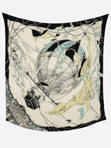 <ウールシルクストールヘリンボーン織120>モンゴルフィエバルーン