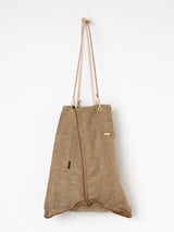 REVERSIBLE PRINT TOTE BAG L / RECORD