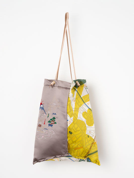 <刺繍プリントトートバッグL>コラージュサムウェア