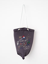 EMBROIDERED PRINT TOTE BAG L / POSTER