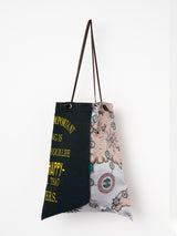 EMBROIDERED PRINT TOTE BAG L / MONOPOLI
