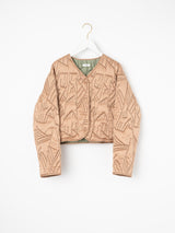 <Quilted Short Jacket> Reversible Tapa