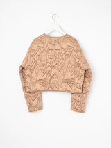 <Quilted Short Jacket> Reversible Tapa