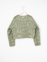 <Quilted Short Jacket> Reversible Tapa