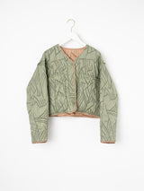 <Quilted Short Jacket> Reversible Tapa