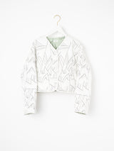 <キルティングショートジャケット>リバーシブル タパ