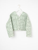 <キルティングショートジャケット>リバーシブル タパ