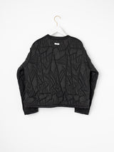 <キルティングクルーネックジャケット>リバーシブル タパ