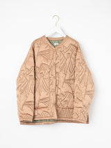 <Quilted Military Jacket> Reversible Tapa