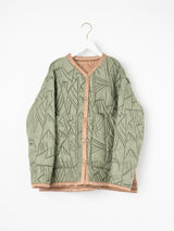 <Quilted Military Jacket> Reversible Tapa