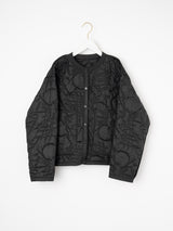 <Quilted crew neck jacket> Reversible Mountain