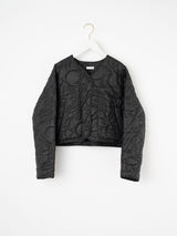 <Quilted Short Jacket> Reversible Mountain