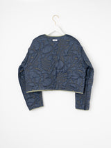 <Quilted Short Jacket> Reversible Mountain