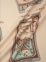 <Wool Silk Stole Herringbone Weave 120> Tarot