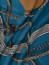 <Wool Silk Stole Herringbone Weave 120> Jockey