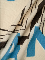 <Wool Silk Stole Herringbone Weave 120> Poster