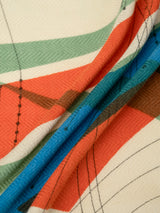 <Wool Silk Stole Herringbone Weave 120> Ray Light