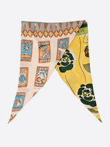 DIAMOND SCARF / COLLAGE ROSE