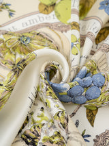 <シルクスカーフ65>アンティークレシピ