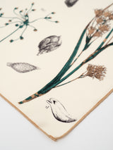 <シルクスカーフ65>ボタニカル