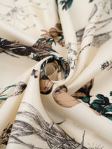 <シルクスカーフ65>ボタニカル