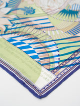 SILK SCARF 65 / COLLAGE DAHLIA RONDO