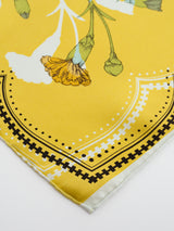 <シルクスカーフ65>コラージュブルーム