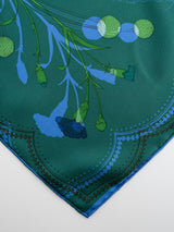 <シルクスカーフ65>コラージュブルーム