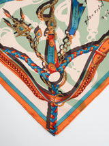 <シルクスカーフ65>コラージュトルクメン