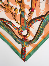 <シルクスカーフ65>コラージュトルクメン