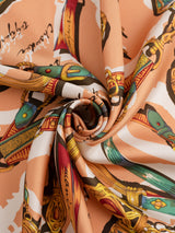 <シルクスカーフ65>コラージュトルクメン