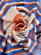 SILK SCARF 65 / DAISY BANDANA